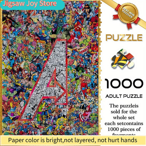 Puzzle Avengers, logo A, collage - 1000 pièces, super-héros