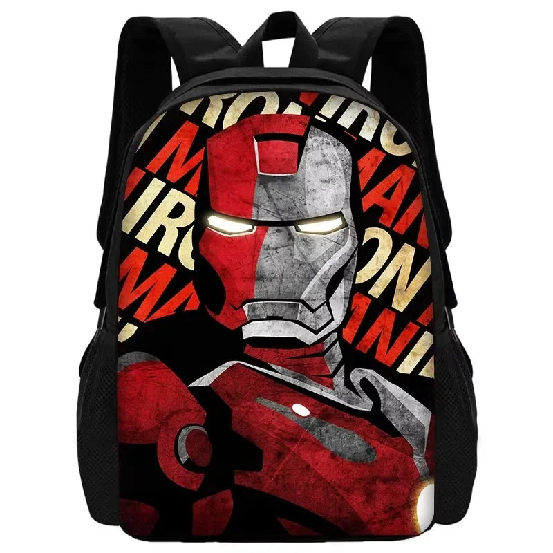 Avengers Iron Man-rugzak - Rood-grijs popartgezicht
