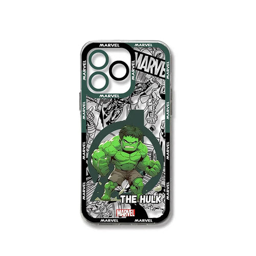 Oppo-hoesje Hulk – Marvel Chibi, zwart-witte stripachtergrond