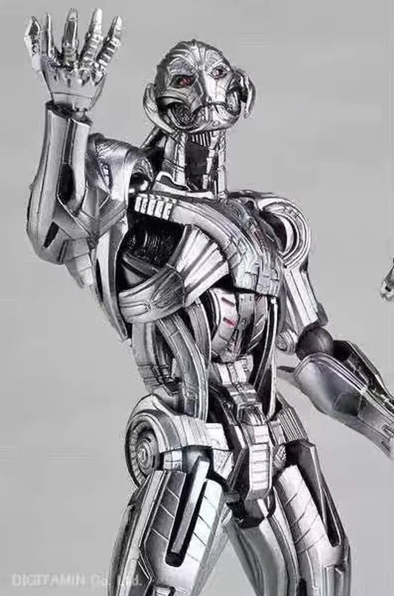 Revoltech Yamaguchi Ultron-figuur - Beweegbaar monochroom PVC
