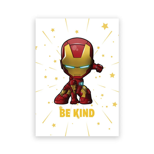 Chibi Iron Man-poster - Wees Aardig