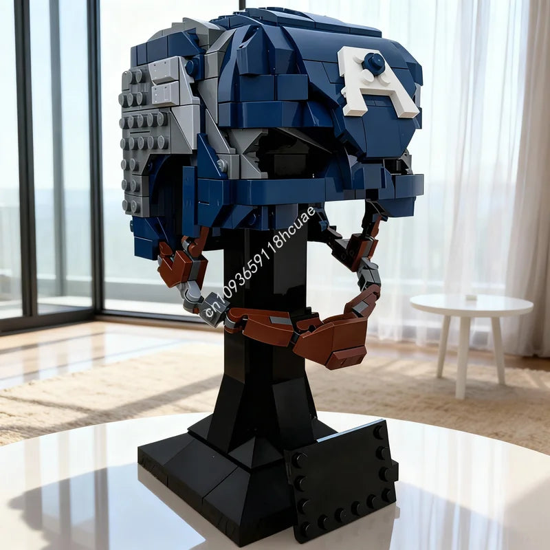 LEGO Captain America - Buste en helm van 587 bouwstenen