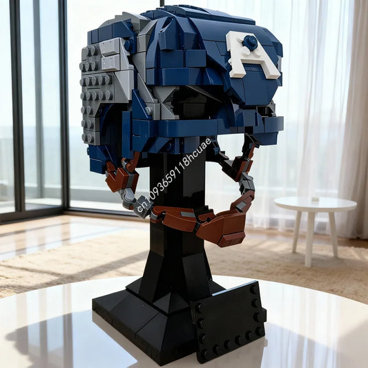 LEGO Captain America - Buste en helm van 587 bouwstenen