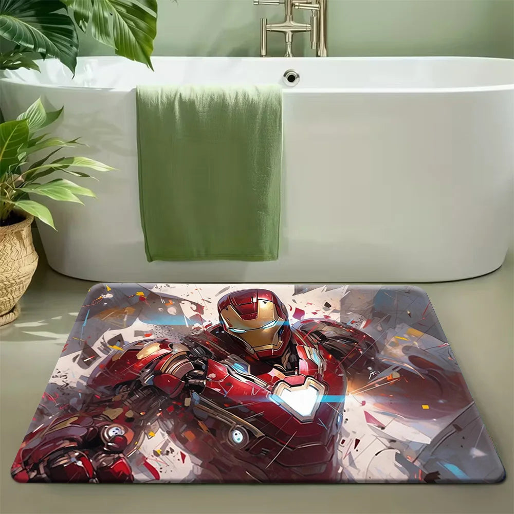 Avengers Iron Man-badmat - Abstracte uiteengespatte stijl
