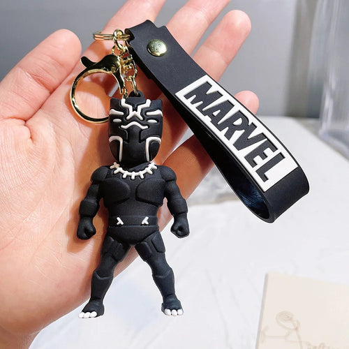 Black Panther-sleutelhanger - Siliconenfiguurtje