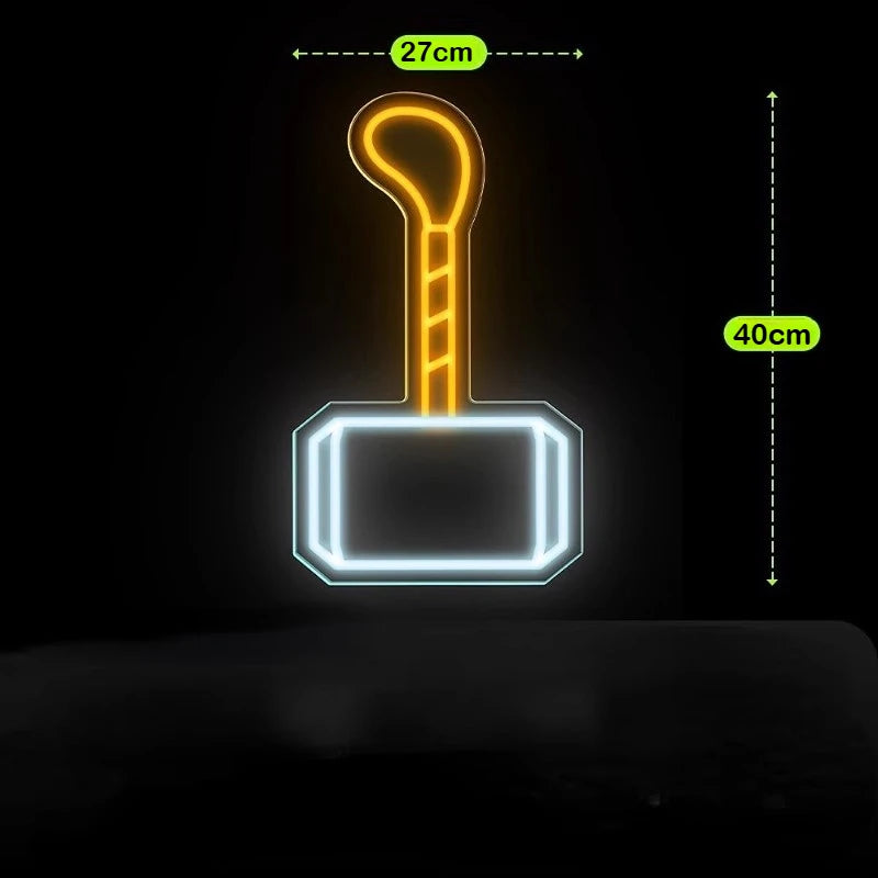 LED-neon Avengers Thor - Mjolnir-hamer
