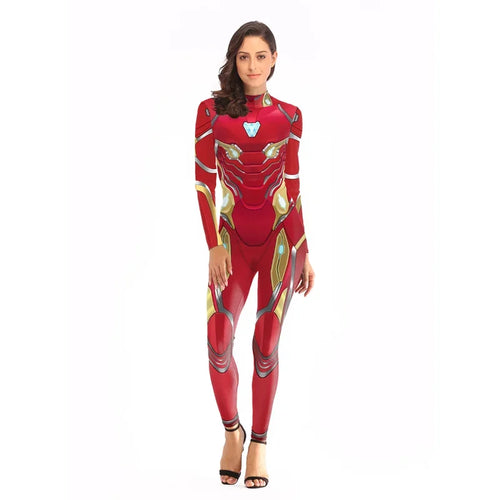 Iron Man-kostuum - rood-gouden pak met driehoekige reactor