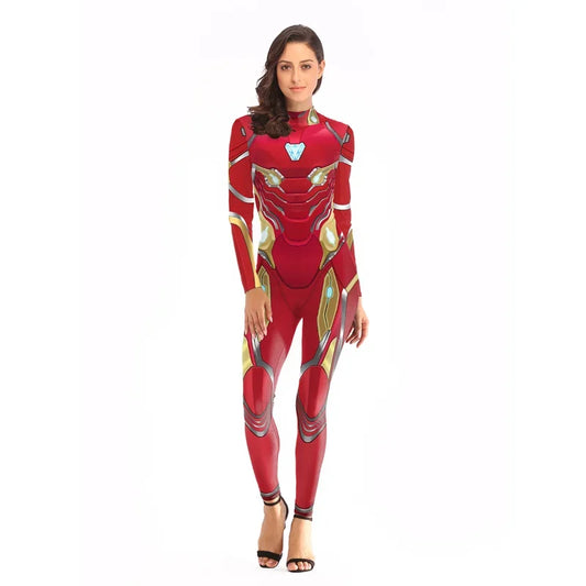 Iron Man-kostuum - rood-gouden pak met driehoekige reactor