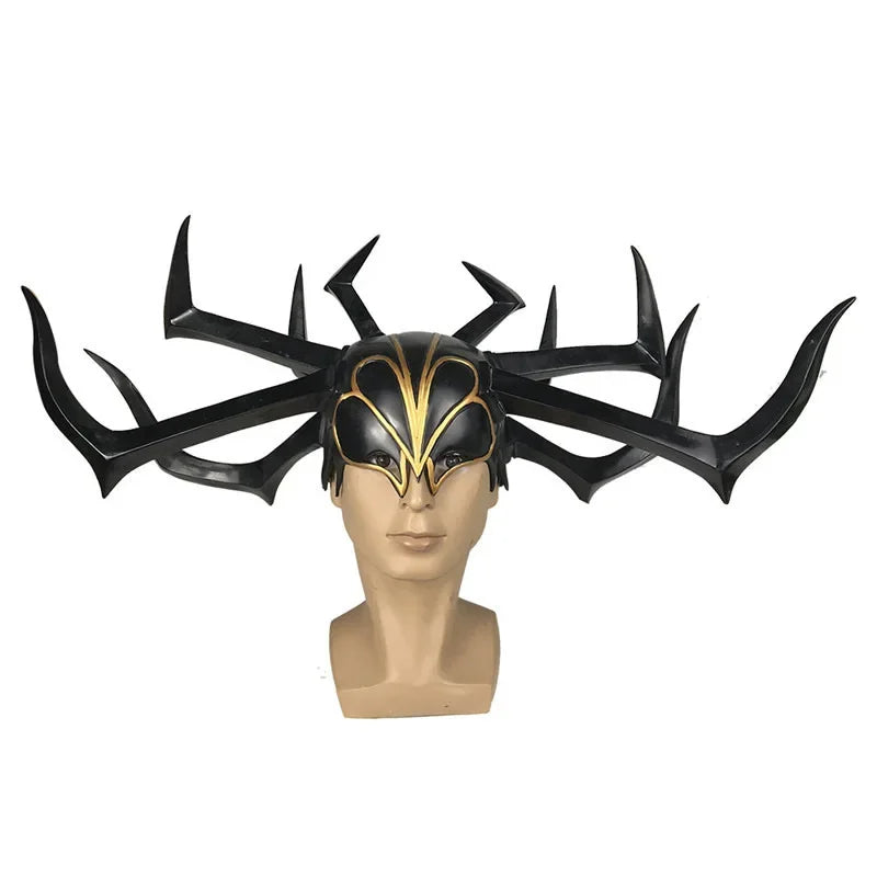 Hela-cosplayhelm - Zwarte kroon van de godin van de dood