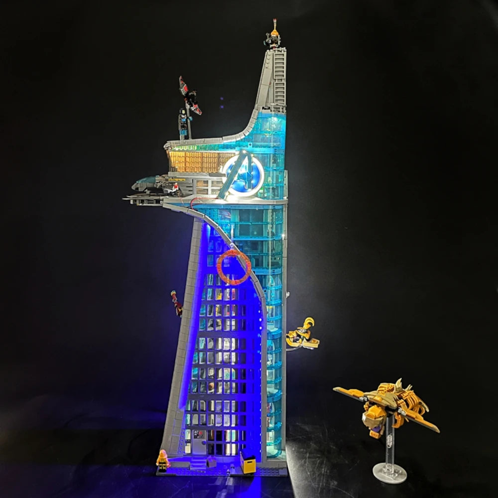 BYB-ledset voor LEGO Avengers-toren 76269 - Decoratieve verlichting met afstandsbediening