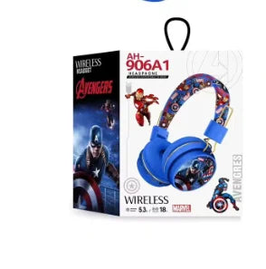 Avengers Iron Man Captain America Bluetooth-koptelefoon - Blauw