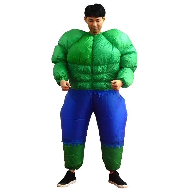 Opblaasbaar Avengers Hulk-kostuum - blauwe broek