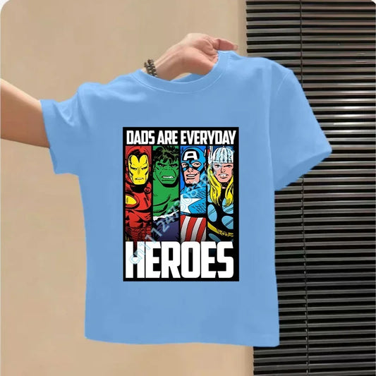 Avengers T-shirt voor kinderen - Heroes-design blauw