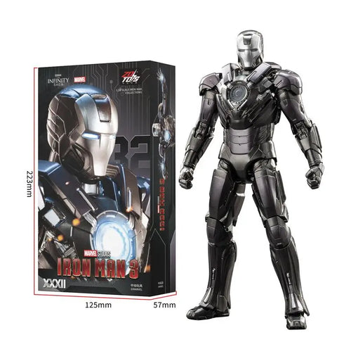 ZD Toys Iron Man MK32-figuur - Volledig zwart pantser