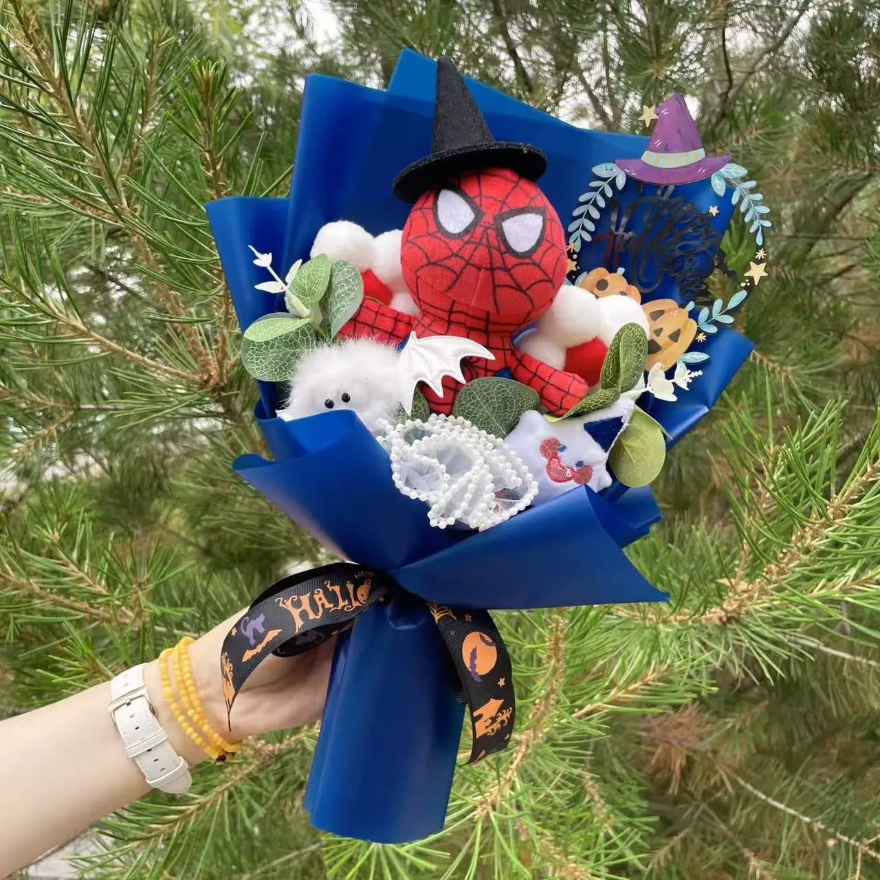 Avengers Spider-Man-cadeauboeket - Handgemaakt knuffeldier
