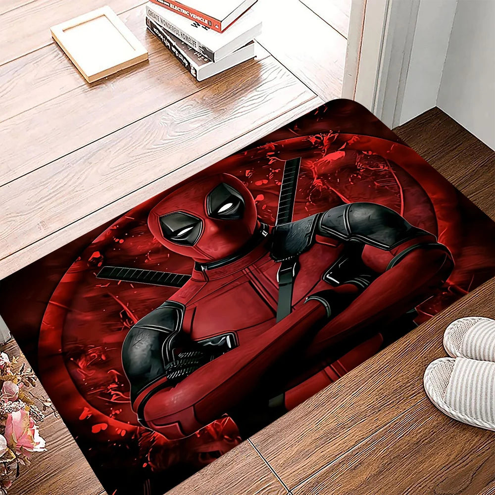 Marvel Deadpool- en Wolverine-mat - Duo-ontwerp met vlammen