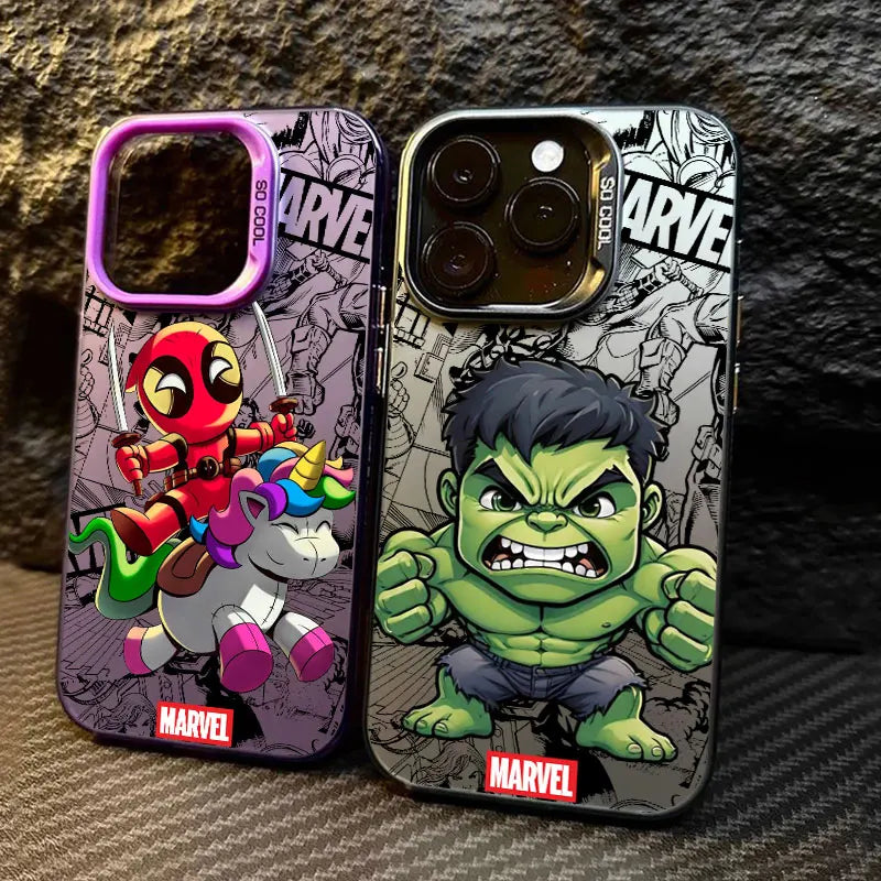 Xiaomi Avengers Deadpool-hoesje - Chibi-eenhoorn, roze rand