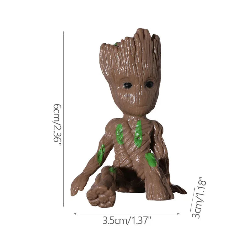Porte-clés figurine Baby Groot 3D - Collection de costumes variés