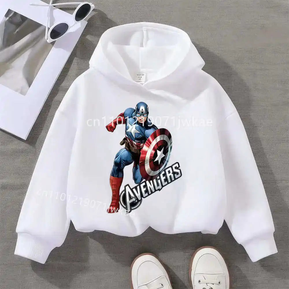 Avengers Captain America solo-kinderhoodie - wit