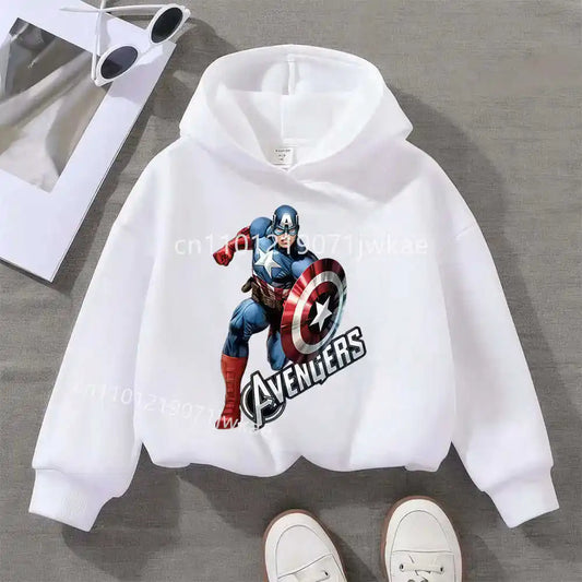 Avengers Captain America solo-kinderhoodie - wit