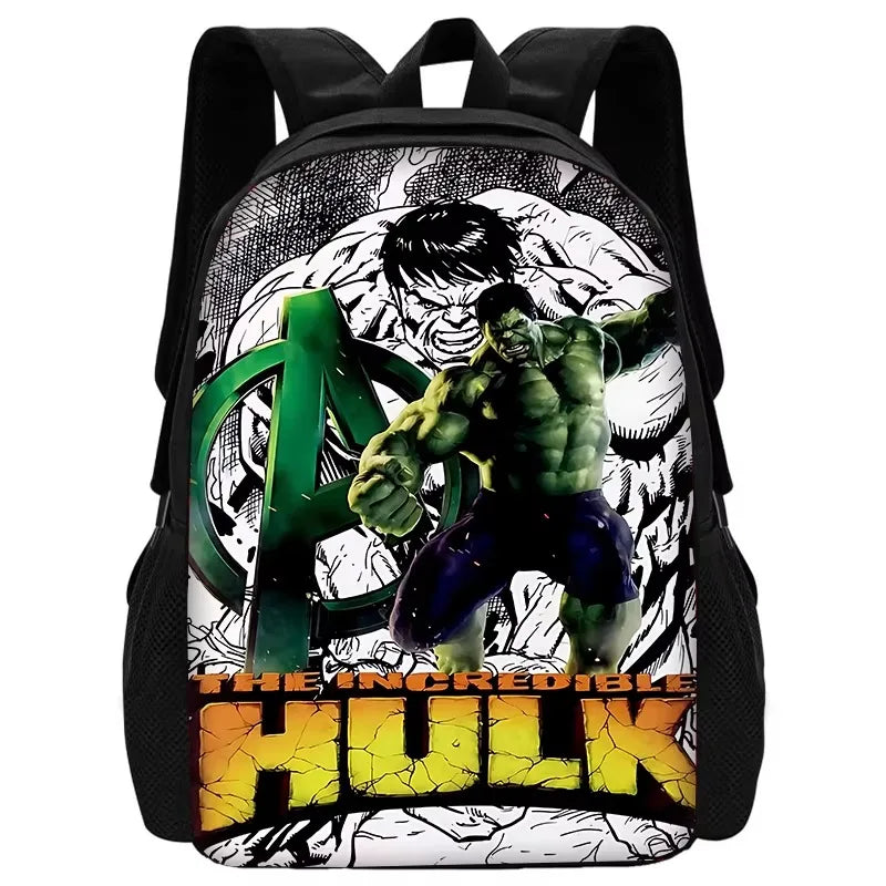 Hulk-rugzak voor kinderen - groen Incredible Hulk Avengers-logo in comicstijl