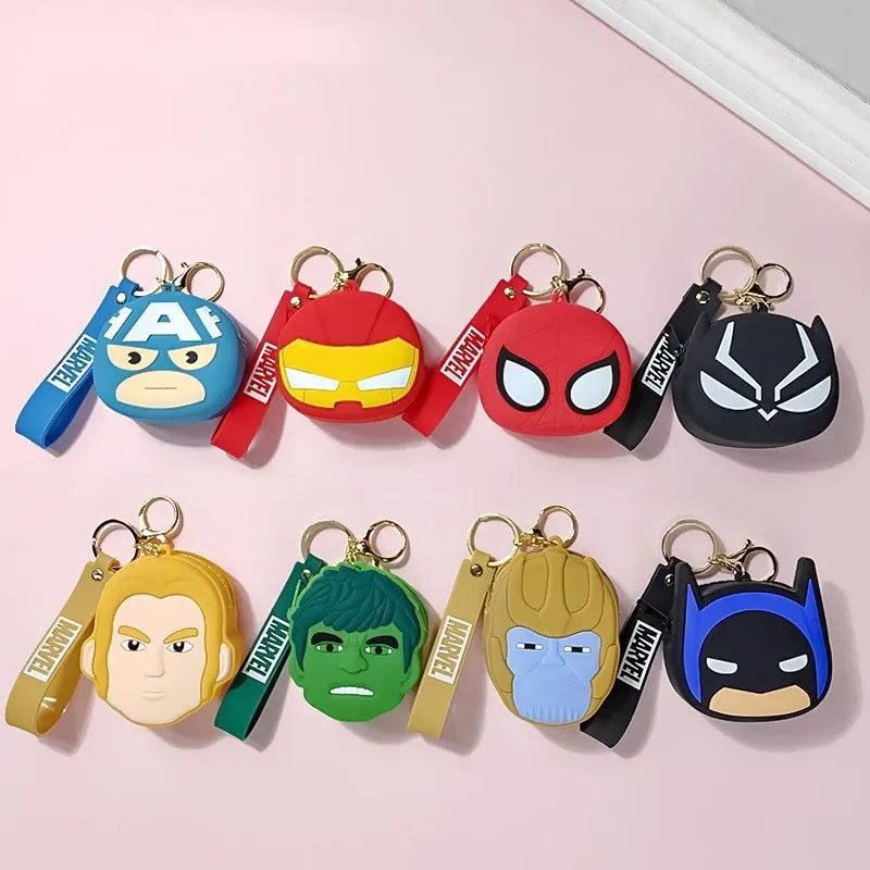 Avengers Black Panther-siliconenportemonnee - Zwart-zilveren masker