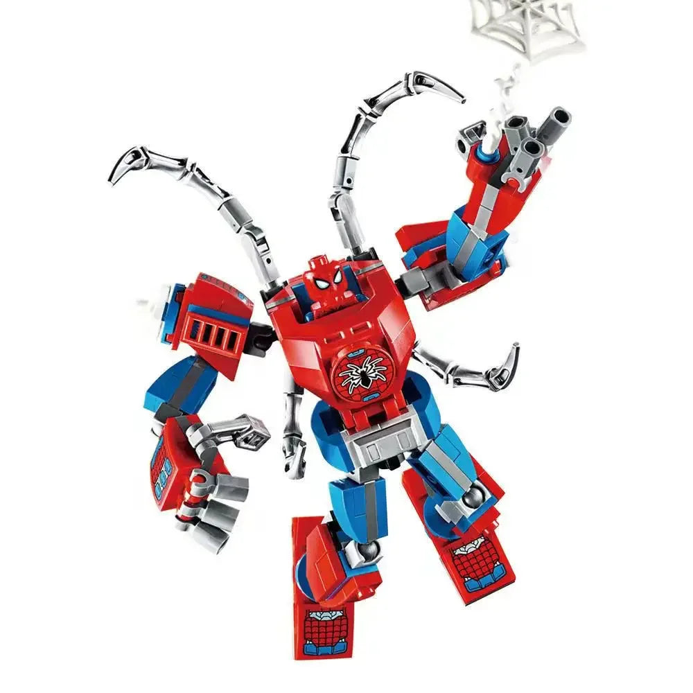 Set de blocs de construction Mecha Avengers - Captain America, Hulk, Wolverine et Thanos