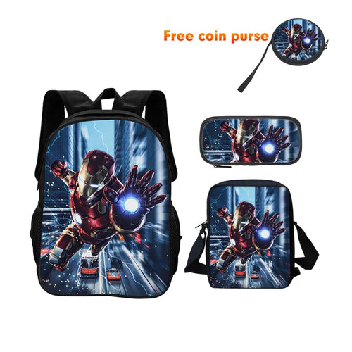 Avengers Iron Man-rugzakset, 3-delig - Stedelijke vlucht, bliksemschichten