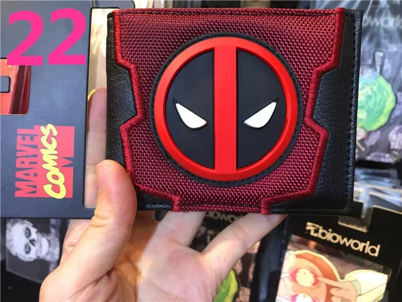 Avengers-portemonnee Deadpool – 3D-logo, rood canvas