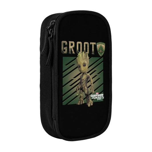 Avengers Baby Groot etui - Metalen tekst op groene achtergrond, Vol. 2