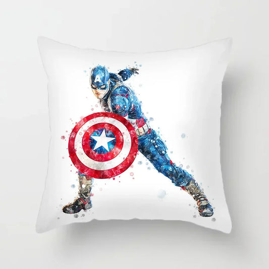Kussenhoes Captain America - Aquarel van gevechtshouding