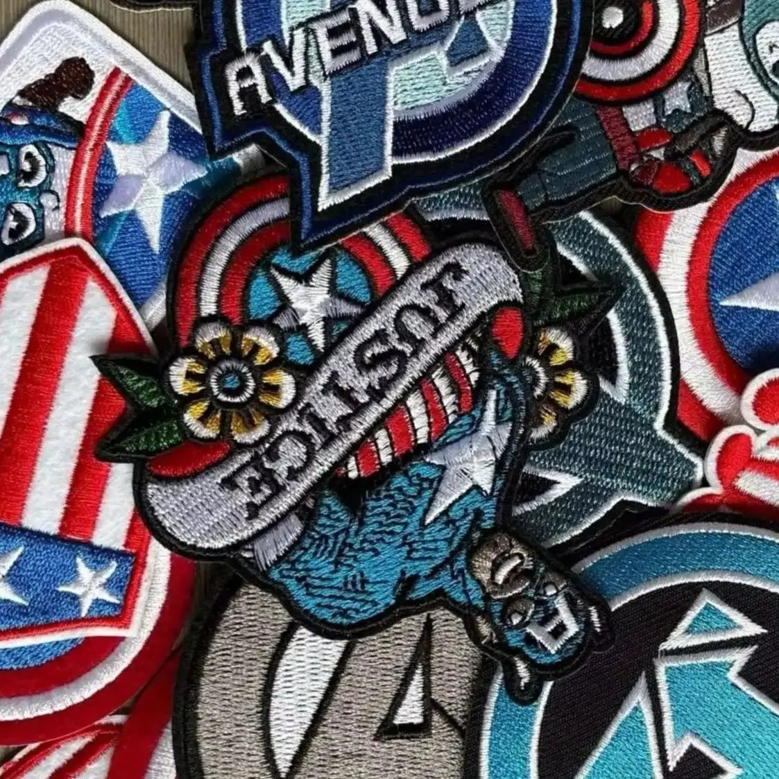 Avengers Captain America-patch - staande chibi