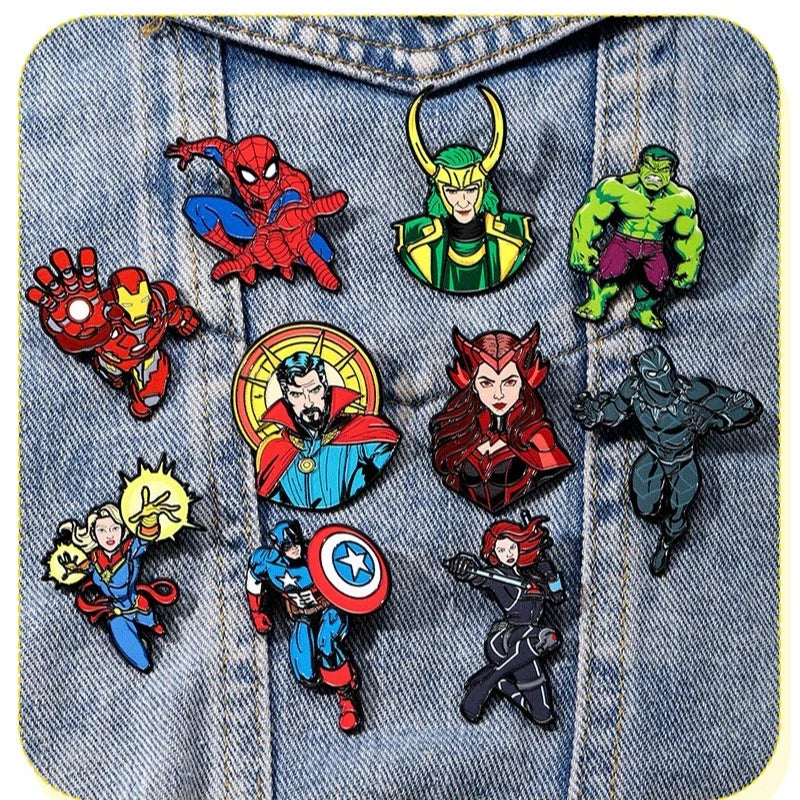 Avengers-emaille badge - Captain Marvel