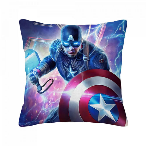 Captain America-kussenhoes - Mjolnir met lichtgevende ogen