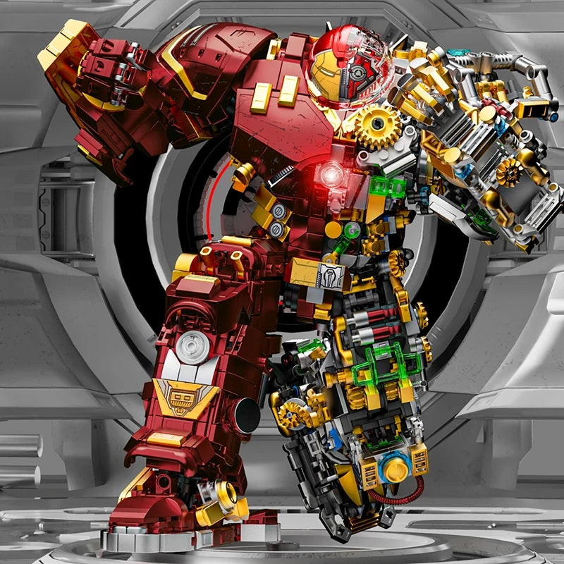 Building Blocks Iron Hero Mecha-set - Extreme editie met transparante snede