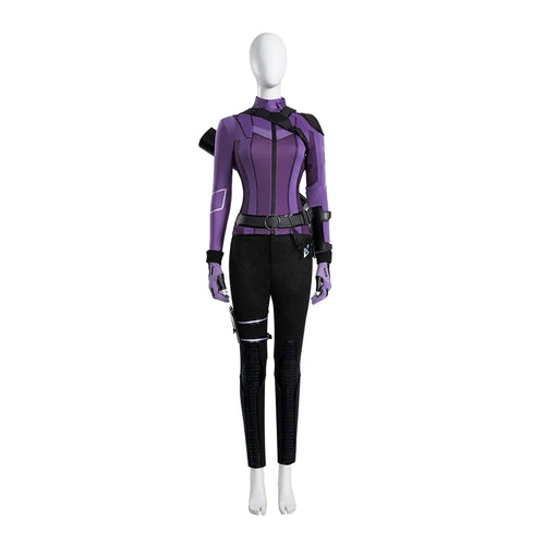 Kate Bishop-kostuum - Paarse en zwarte jumpsuit