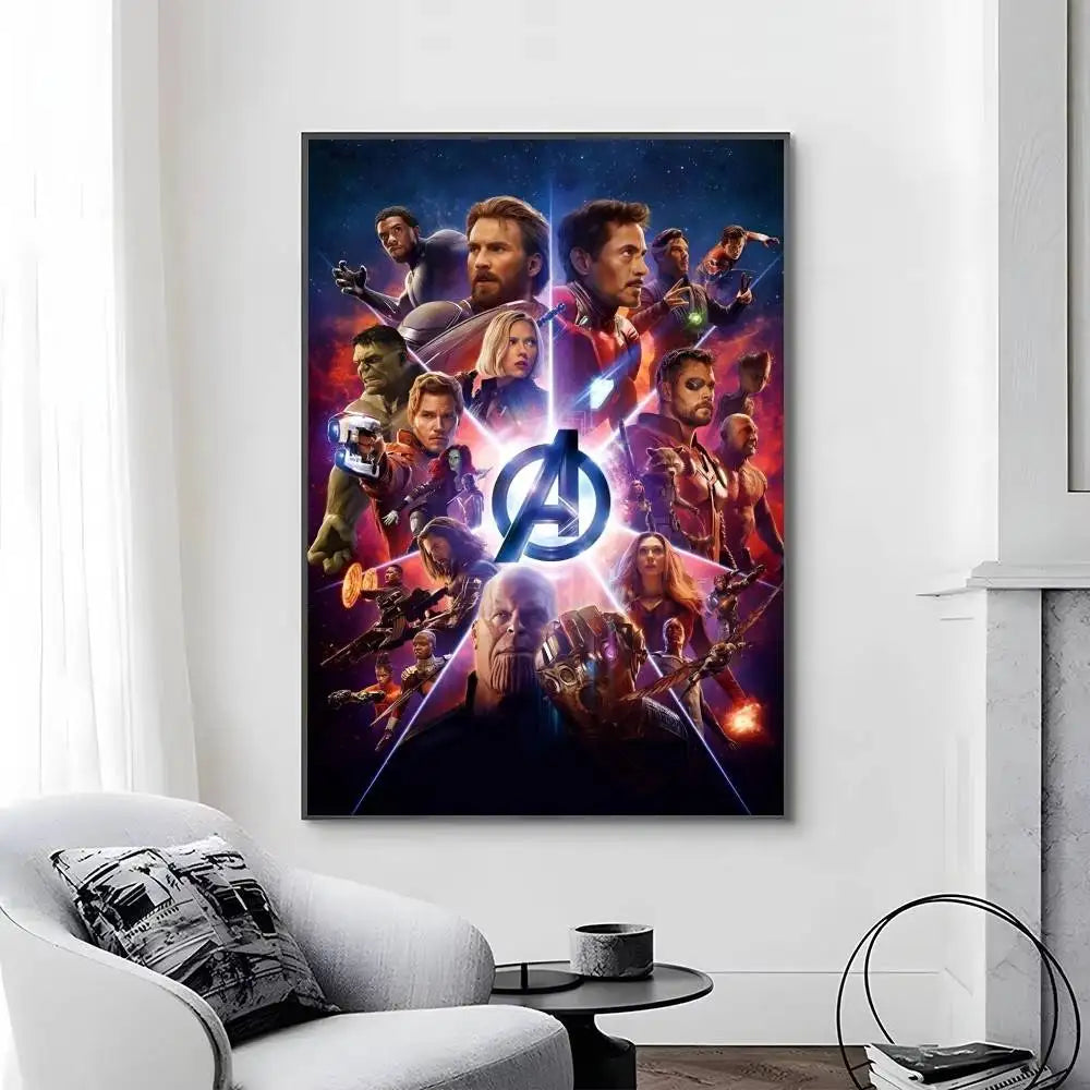 Avengers Infinity War-poster - Teamontwerp met Rood Logo