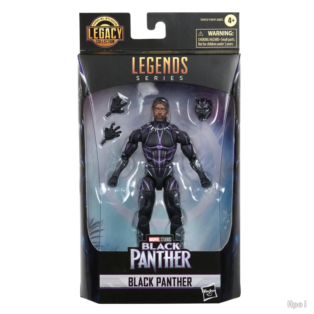 Figurine Hasbro Marvel Legends Black Panther - Costume noir et violet, articulée