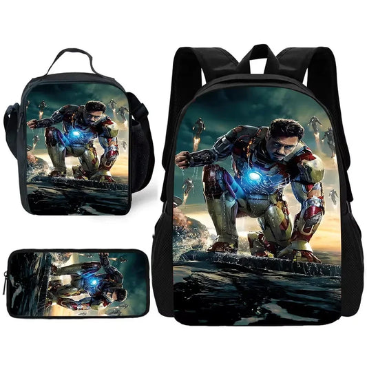 Avengers Iron Man-rugzakset - Hurkend met onbedekt gezicht