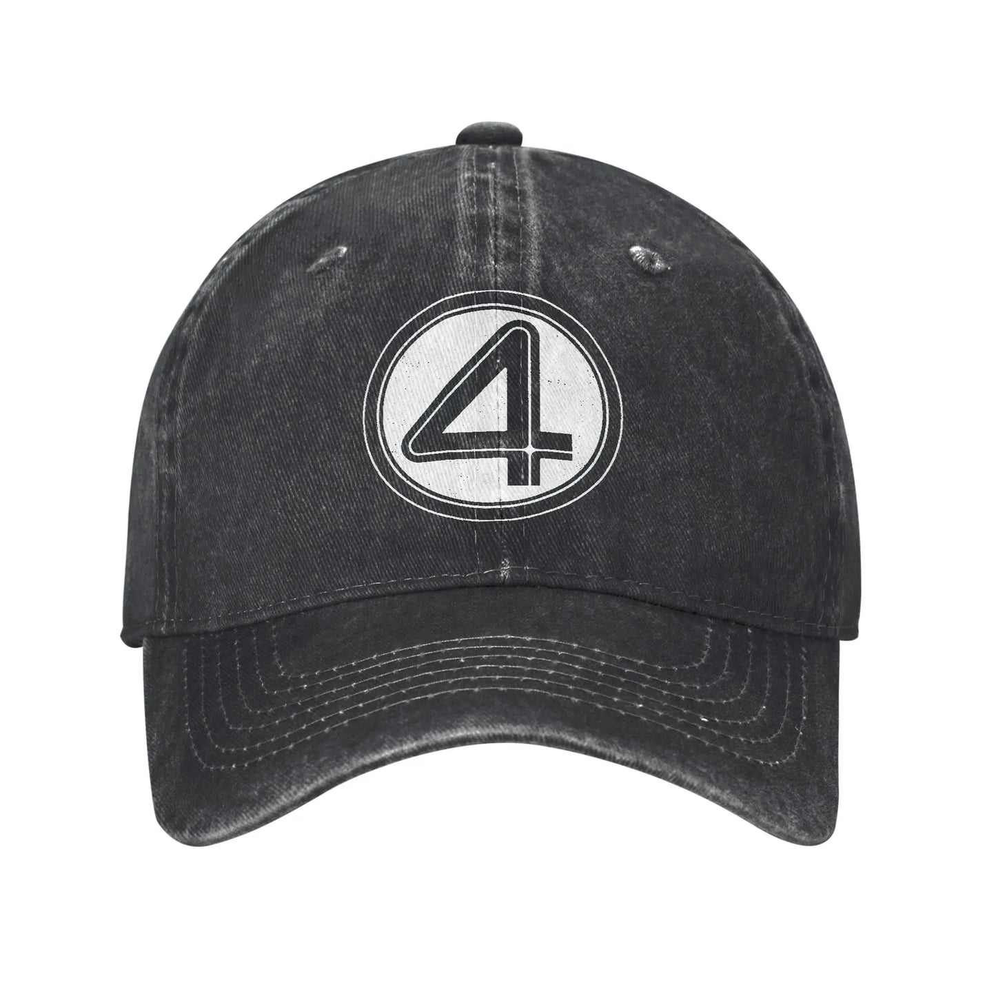 Fantastic Four-pet - verwassen zwarte denim