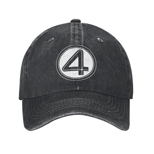 Fantastic Four-pet - verwassen zwarte denim