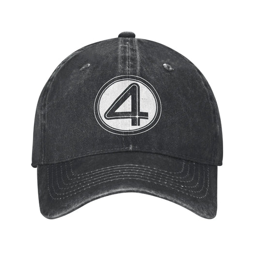 Fantastic Four-pet - verwassen zwarte denim