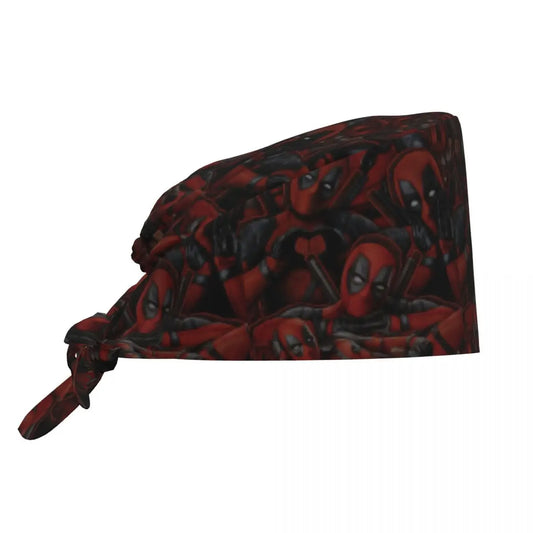 Deadpool-bandana - Bordeauxrood maskerpatroon