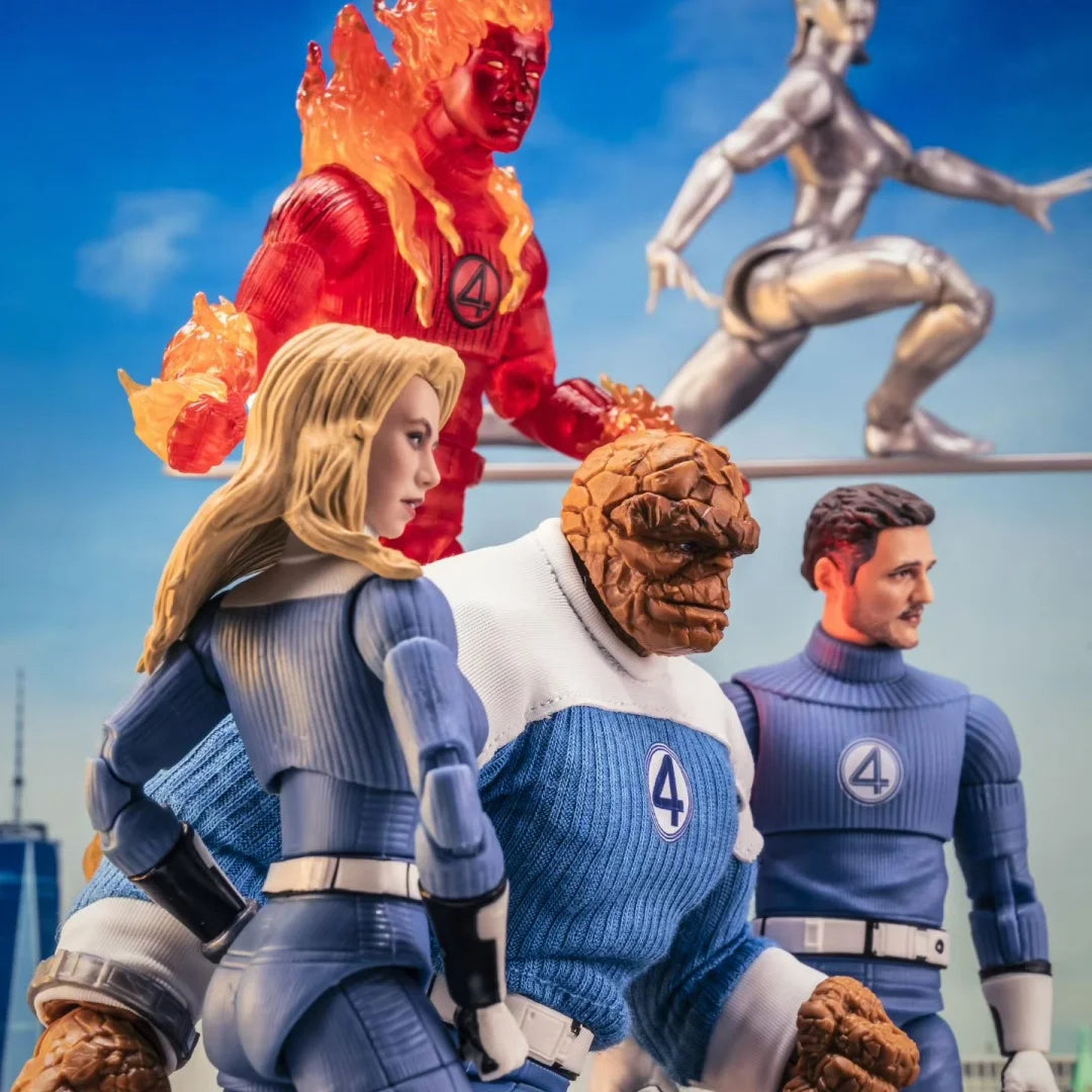 The Thing-figuurtje – blauw-wit uniform van de Fantastic Four