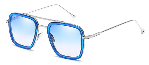 Avengers Iron Man-bril - Edith-stijl, blauw montuur