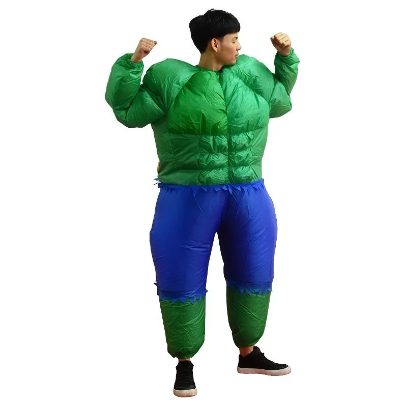 Opblaasbaar Avengers Hulk-kostuum - blauwe broek