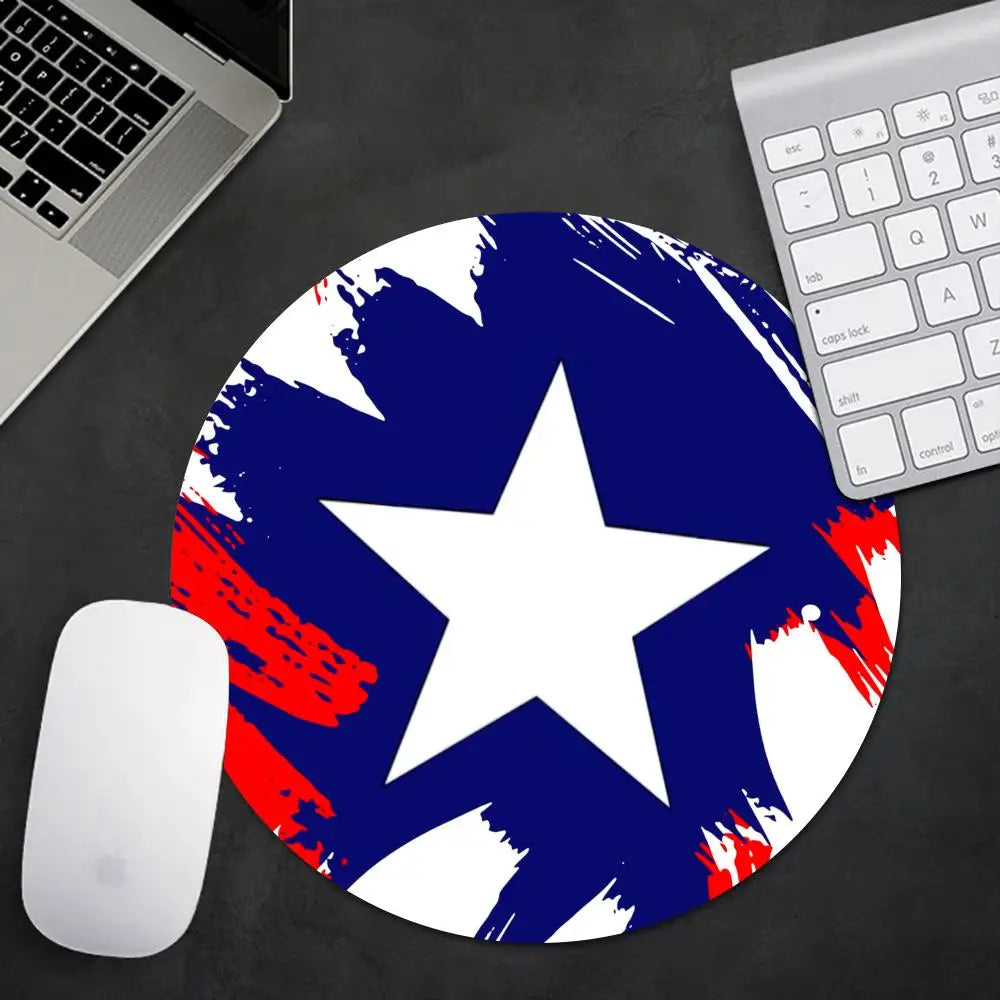 Avengers Captain America-muismat - Marineblauwe ster