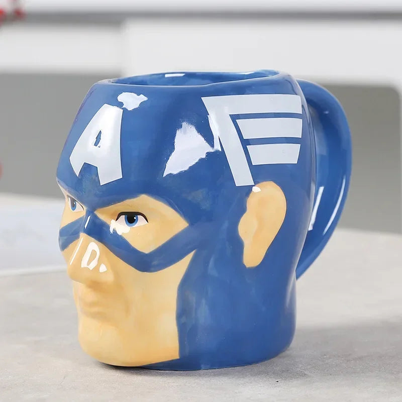 3D-keramische Captain America-mok - Helmkop
