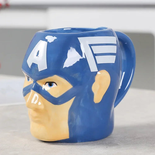 3D-keramische Captain America-mok - Helmkop