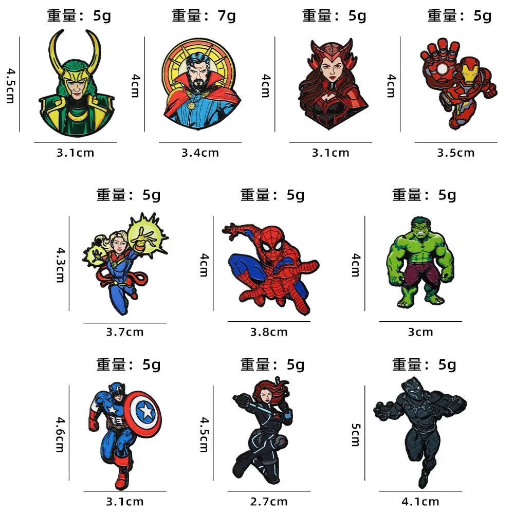 Avengers-emaille badge - Captain Marvel